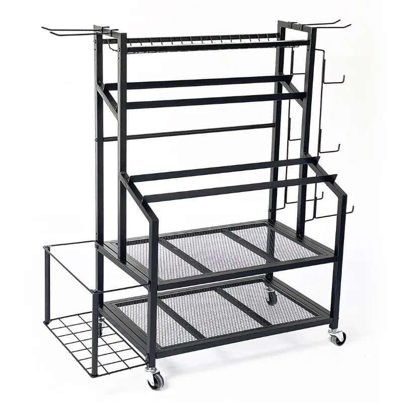Shelf, Storage, Home Gym Kettlebell, Yoga Mat, Storage, Mobile Display Rack