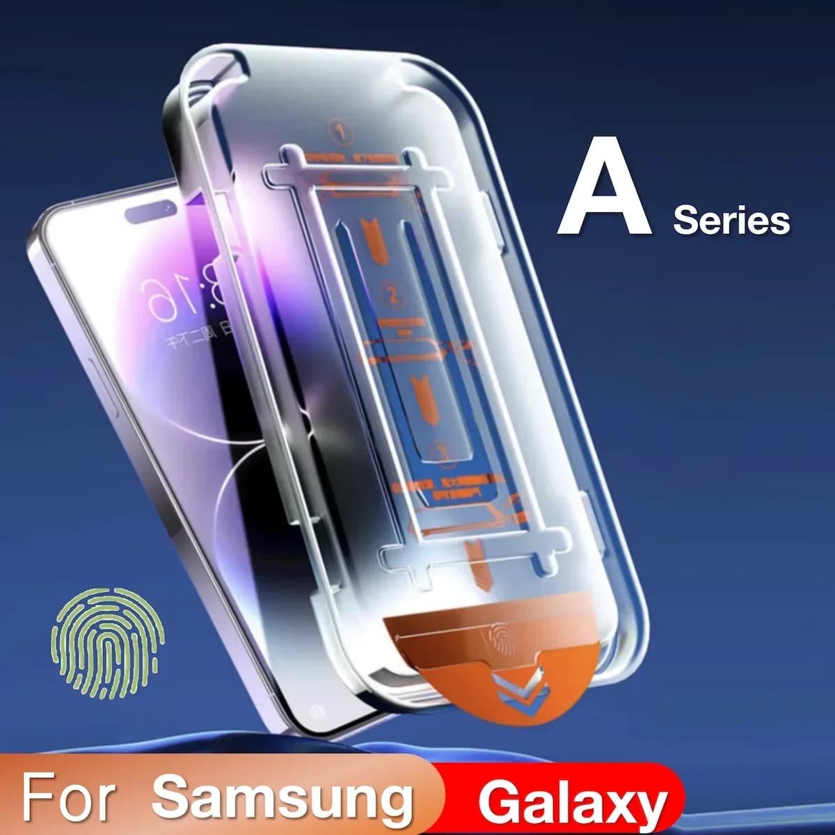 Per Samsung Galaxy A55 A35 A54 5G A13 A14 A23 A32 A31 A33 Protezione dello schermo Vetro temperato Facile installazione Kit di rimozione automatica della polvere