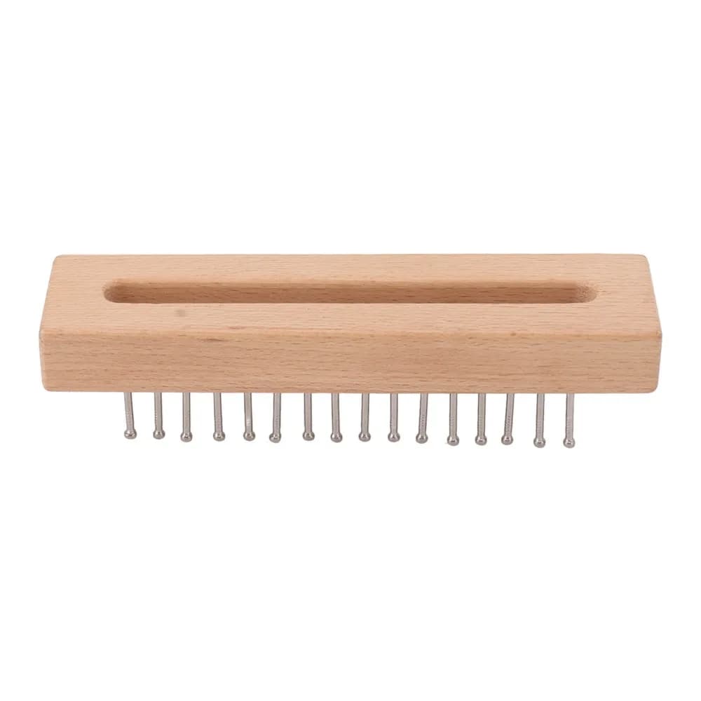 Beech Wood Knitting Loom Simple Design Wooden Material Knitting Tool Handmade Style Portable Weaving Machine Sock Weaving