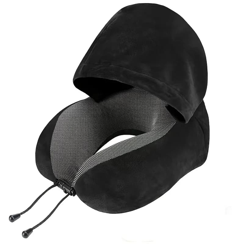 Ergonomic Adjustable U-Shaped Travel Pillow with Cover, Portable Washable, Airplane Home Use, Durable&Stylish, Perfect Gift