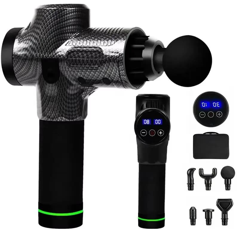 2025 LCD Display Massage Gun Deep Muscle Massage Body Neck Massage Relaxation Exercise 12v 30 marches Professional Massage Gun