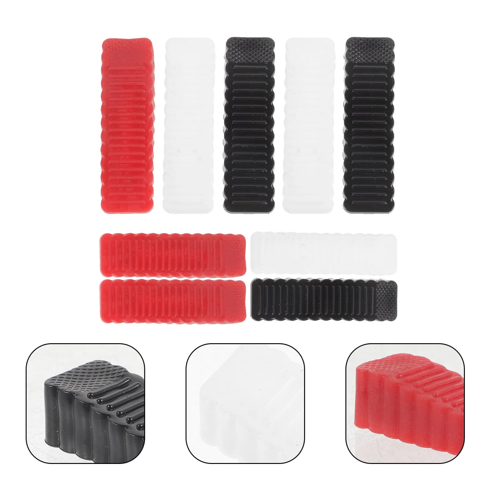 Set di 9 Fermaporta Antiscivolo, Protezione per Pareti Senza Foratura, Fermaporta in Gomma per Sicurezza Domestica