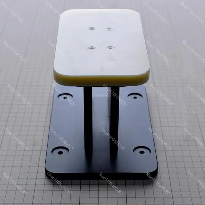Tavolo da Lavoro in Pelle con Telaio in Acciaio Inox e Cuscinetto in Nylon per Borsa Fai-da-Te