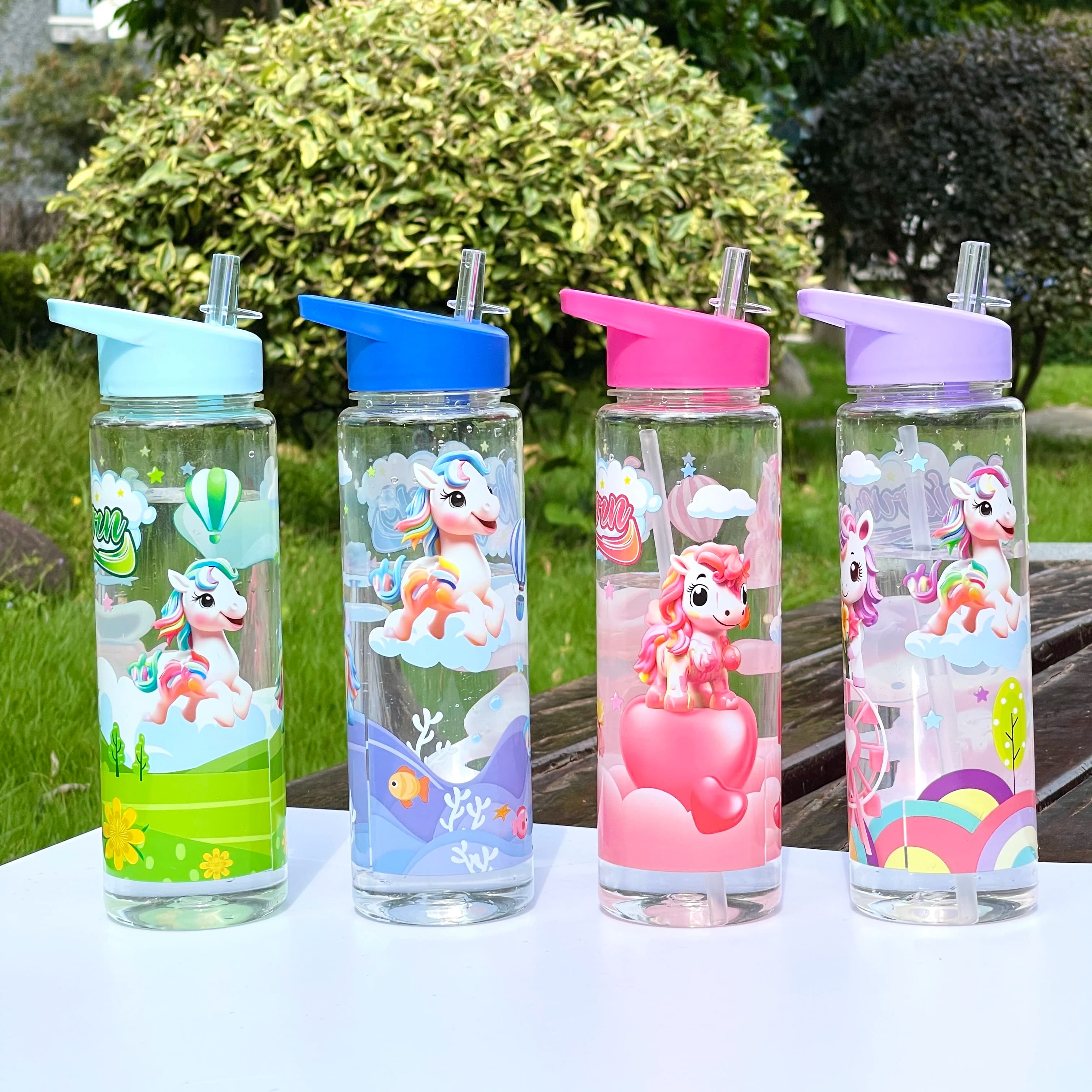Sports bottle with leak proof closure - Safe gasket, portable for travel, excursions, camping (800 ml)