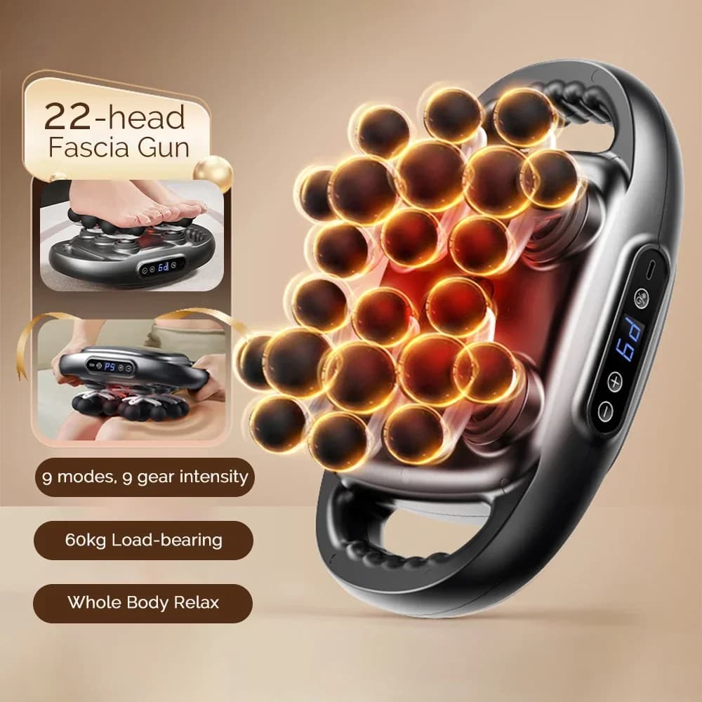 22 Head Band Gun Body Massage Gun with High Frequency Vibration Back and Life Massage Massage Masajeador
