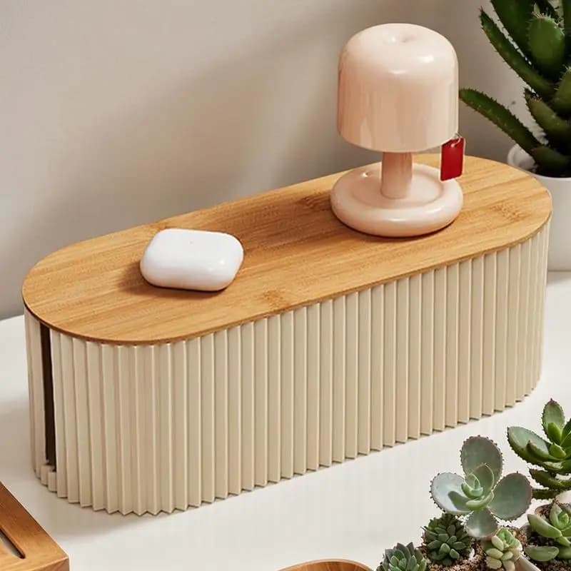 Scatola per organizer per cavi Organizzatore per cavi Supporto per cavi sicuro per riporre i cavi Gestione del desktop Protezione per supporto per cavi ordinati per la camera da letto