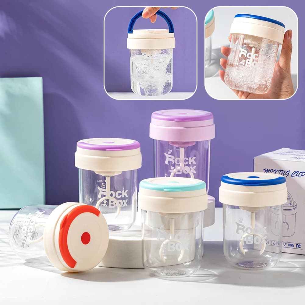 Electric Shaker Bottle Candy Color Non BPA Portable Mini Blenders Bottle Automatic Shaker Bottle For Outdoor Travel Kitchen