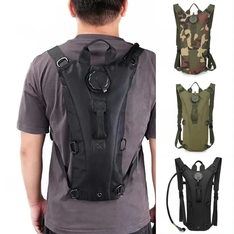 Portable Outdoor Tactical Hydration Backpack Water Bag Travel Hiking Cycling Climbing Hunting Oxford Waterproof Bag Water Pouch