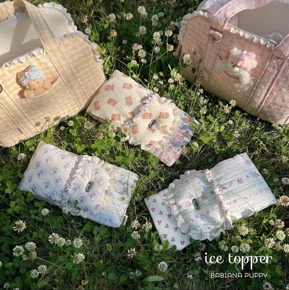 Borsa Trasportino per Animali Domestici con Design in Pizzo, Borsa a Mano Traspirante per Gatti e Cani, Zaino a Spalla alla Moda