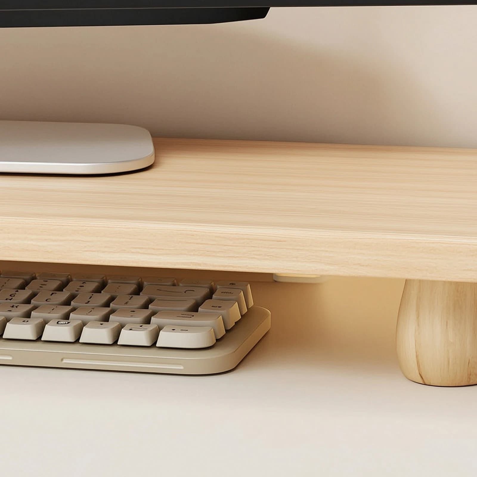 Monitor Stand Riser Ergonomic Monitor Stand Desk Shelf Multi-Functional Rectangular for Professionals, Home Office