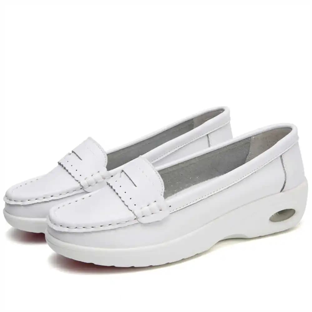 Scarpe da Donna Bianche Originali Platforme, Stivali da Strada, Sneakers Sportive, Scarpe da Allenamento Atletiche, Flatas, Scarpe da Basket