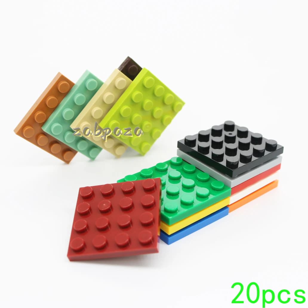 20 pz MOC 3031 4x4 Board Building Blocks Kit piastra casa castello mattoni particelle Puzzle Idea giocattoli bambini compleanno regali di natale