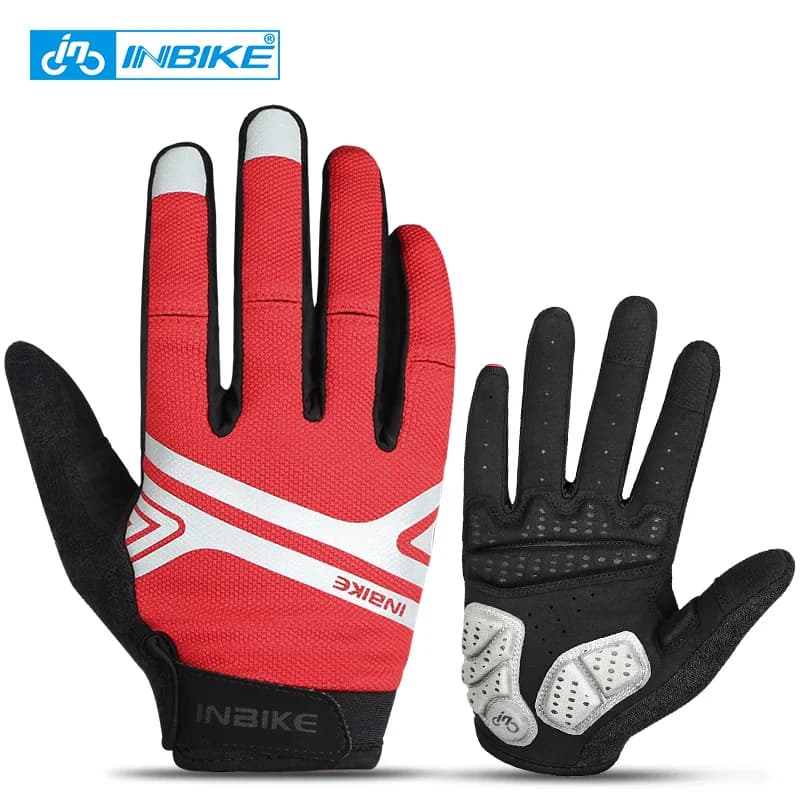 INBIKE MTB guanti da ciclismo Full Finger Touch Screen guanti da bici da strada bicicletta antiscivolo guanti sportivi da montagna all'aperto accessori