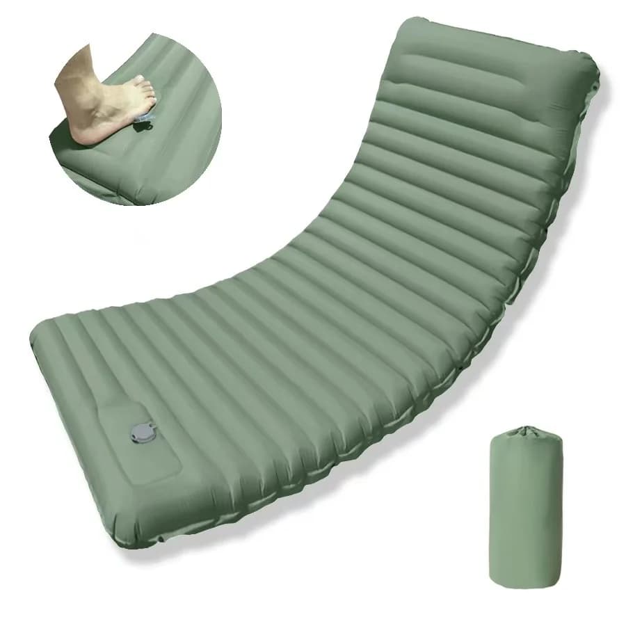 10 cm TPU Outdoor Inflatable Camping Mat Ultralight Inflatable Bed Often Moistureproof Car Portable Car Tent Sleeping Mat