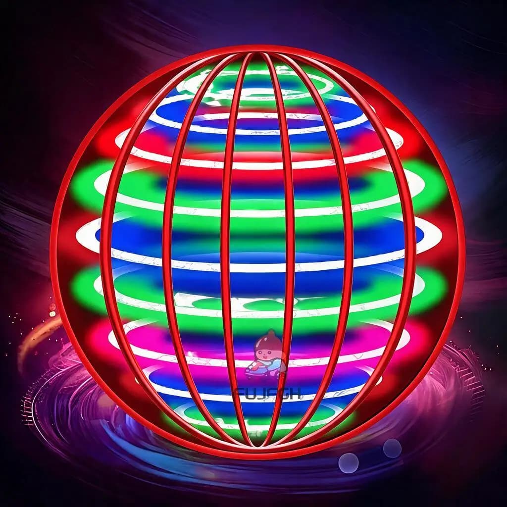 Magic Hand Control Flying Ball Boomerang Spinner 360° Rotating Mini UFO Drone LED Lights Luminous Toy Kids Birthday Gifts Funny