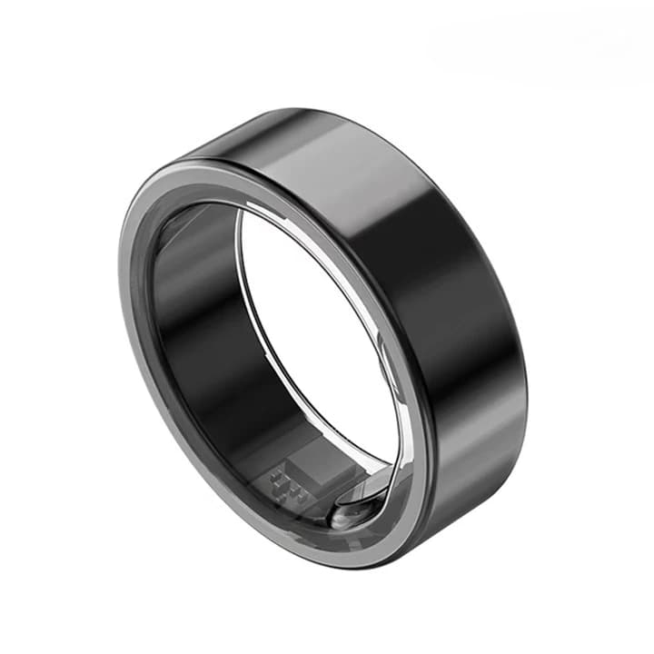 JCRing X5B Smart Health Ring Black Fitness & Sleep Tracker APP Control Compatible with Android IOS Man Woman