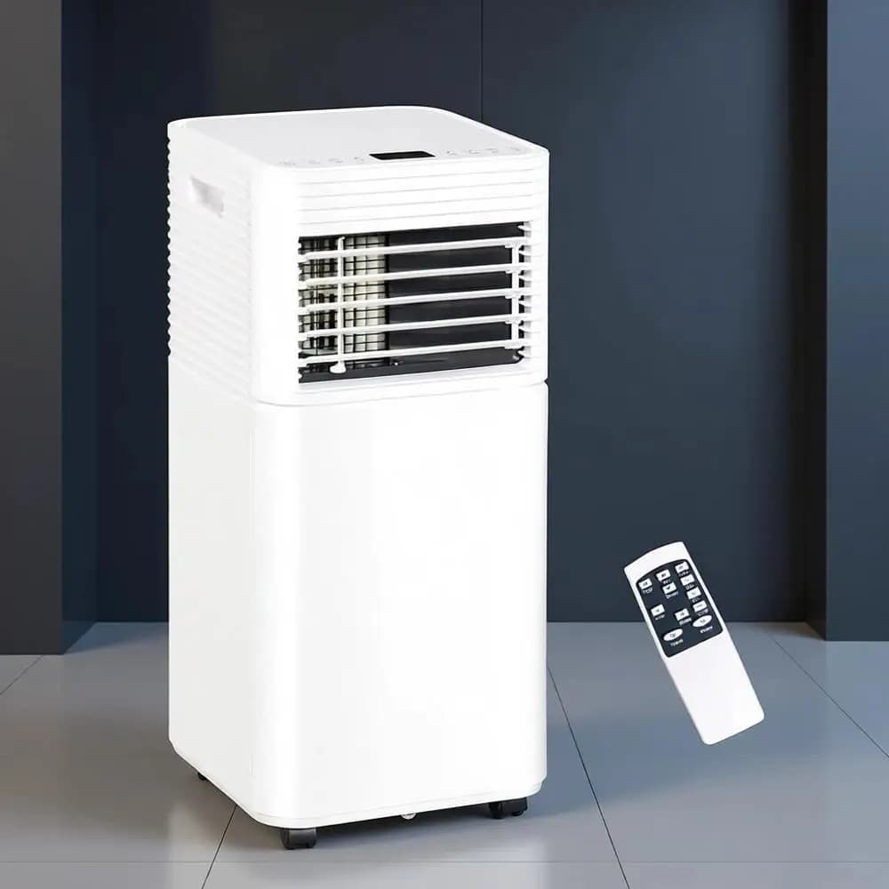 Condizionatore d'aria portatile da 8000 BTU per ambienti fino a 344 mq. Unità 3-in-1 da 1.000 Ft.² con Deumidificatore, Raffreddamento, Telecomando, Timer 24H, LED Di