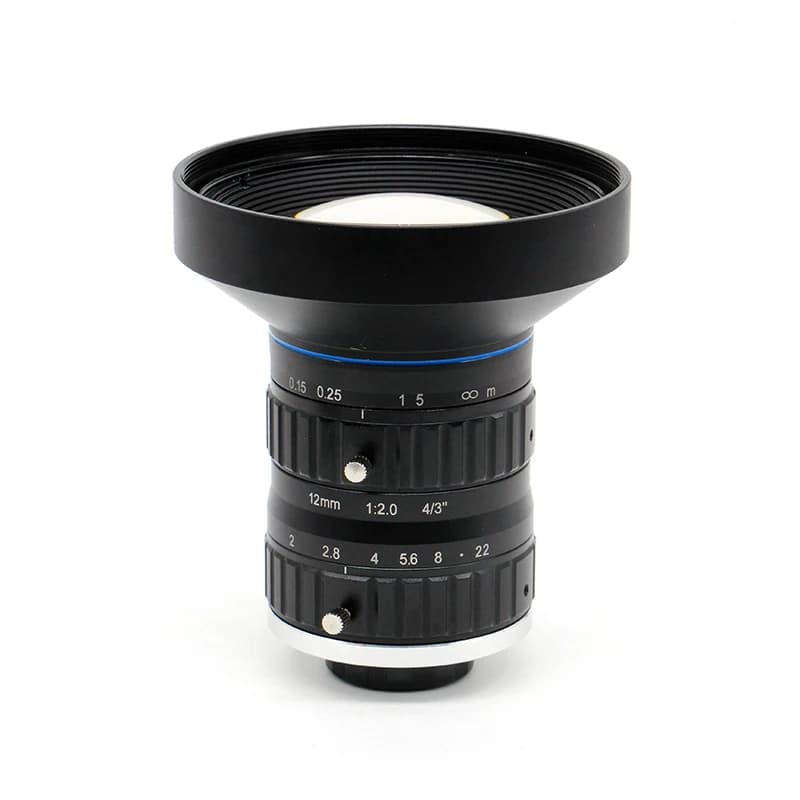Obiettivo con attacco C da 4/3 "12 mm Obiettivo focale fissa per visione artificiale Obiettivo da 12 MP 4K a bassa distorsione per telecamere di sicurezza industriale SL-0392