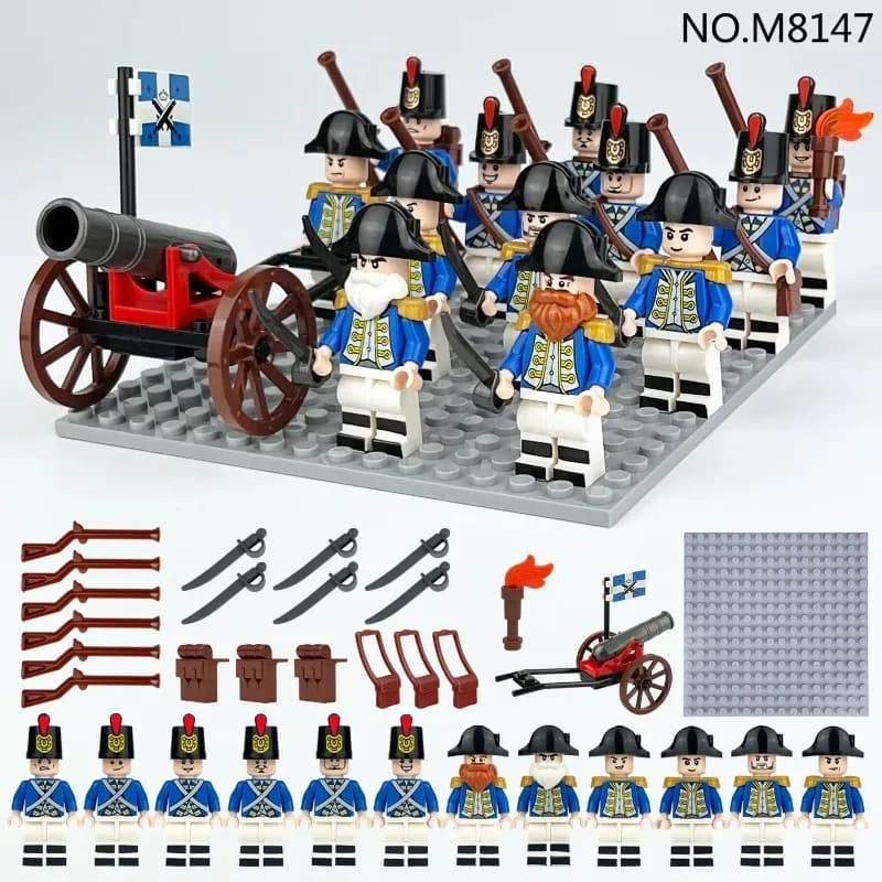 Giocattolo educativo per bambini M8147 dell'Esercito Imperiale e della Marina, con piccole particelle, regalo per bambini e bambine