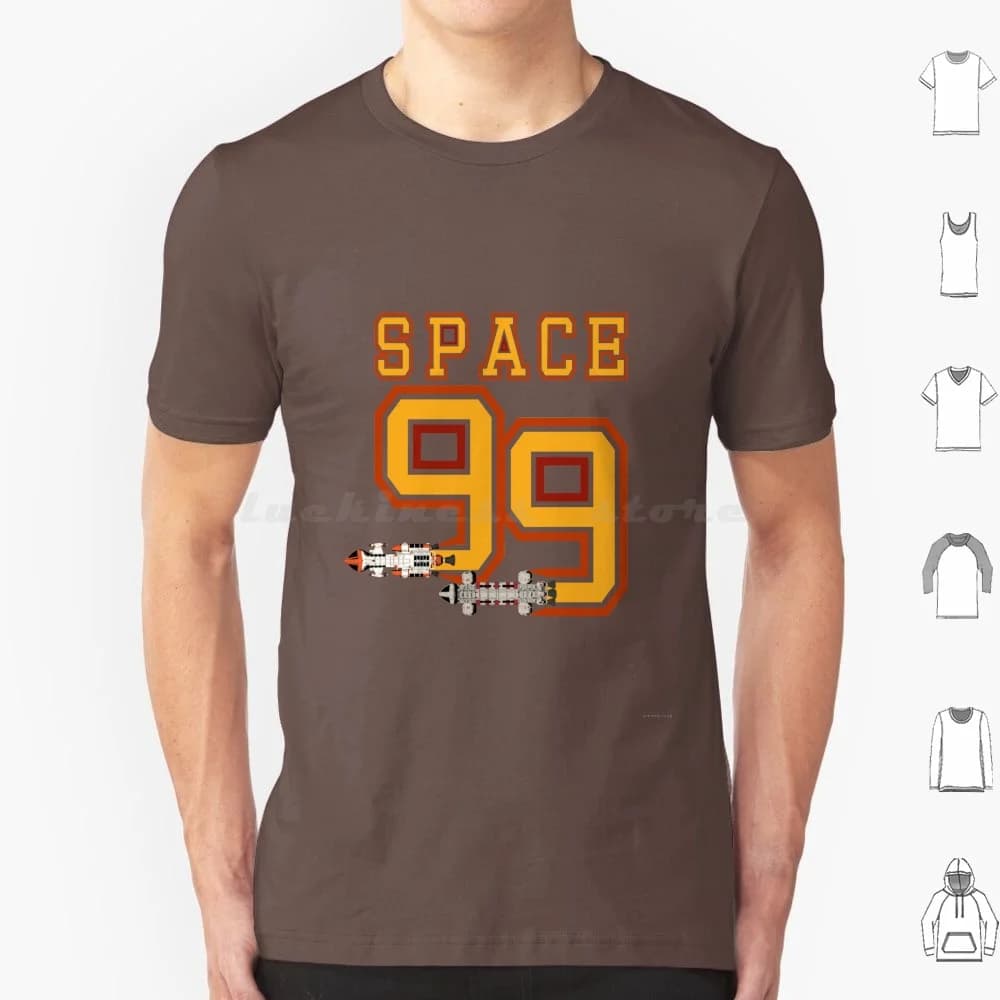 Team Space 99 T Shirt Big Size 100% cotone Space 1999 Fanart Classic Retro Modern Movie Fun Nerd Geek Geeky Cultura popolare Pop
