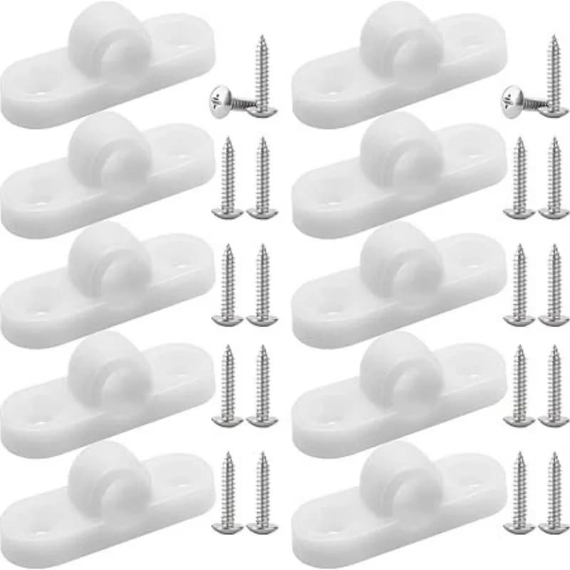 10 pcs portable light horizontal curtain mounting brackets for camper tent for caravan tents