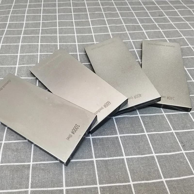 1 pz Diamond bar 240 400 600 1000 affilatura pietra lucidatura Hone Block Whetstone Knife Tool legno antiscivolo base acrilica