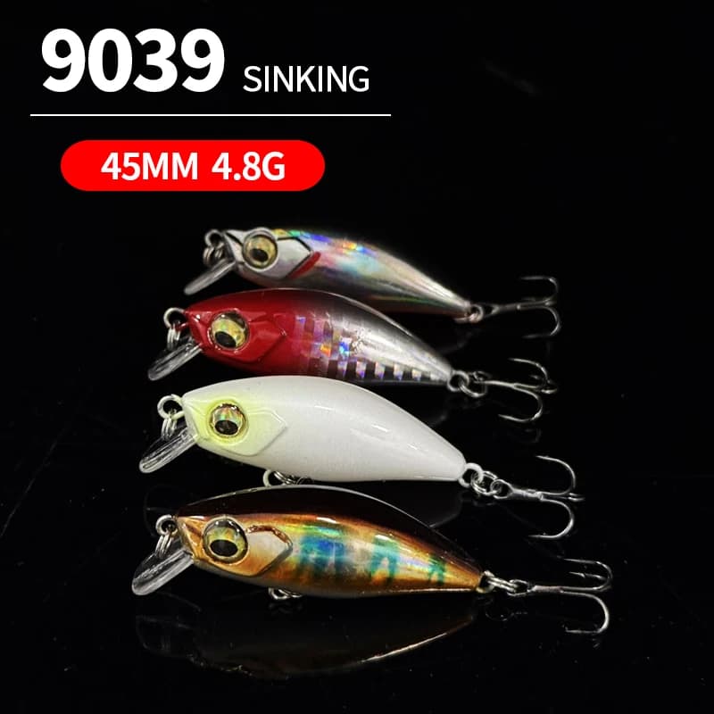 Mini Esche Artificiali Affondanti Giapponesi 50mm 4.3g Jerkbaits Wobbler per la Pesca di Trota, Spigola e Carpa - Attrezzatura da Pesca
