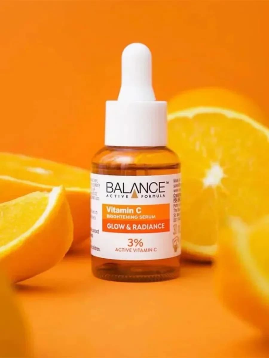 BALANCE UK Vitamin C 30ml Essence Brightening VC Serum Improve Dullness Yellowing Whiten Brighten Skin Tone Beauty Skincare