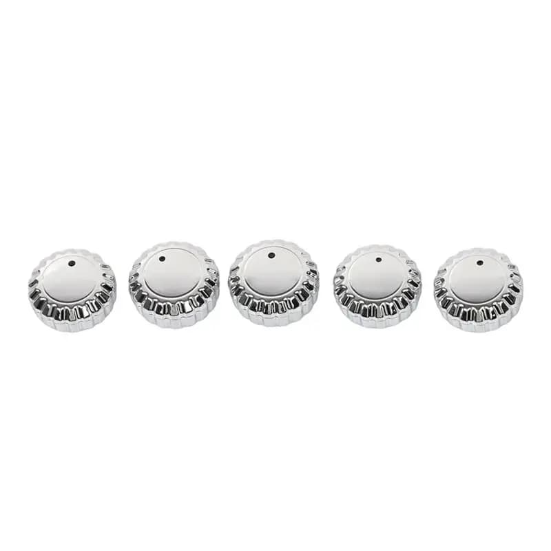 Ingenious-Chrome Stereo Knob Cover Cap For Honda For GL1500A Goldwing 1500 Aspencade Radio Control Panel Accessories