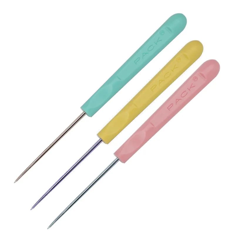 4/1PCS Manico In Plastica Cucito Punteruolo Per Cucito FAI DA TE Riparazione Tela Cucito In Pelle Punteruolo Strumenti Punch Cucito Punteruolo Kit Cucitura A Mano