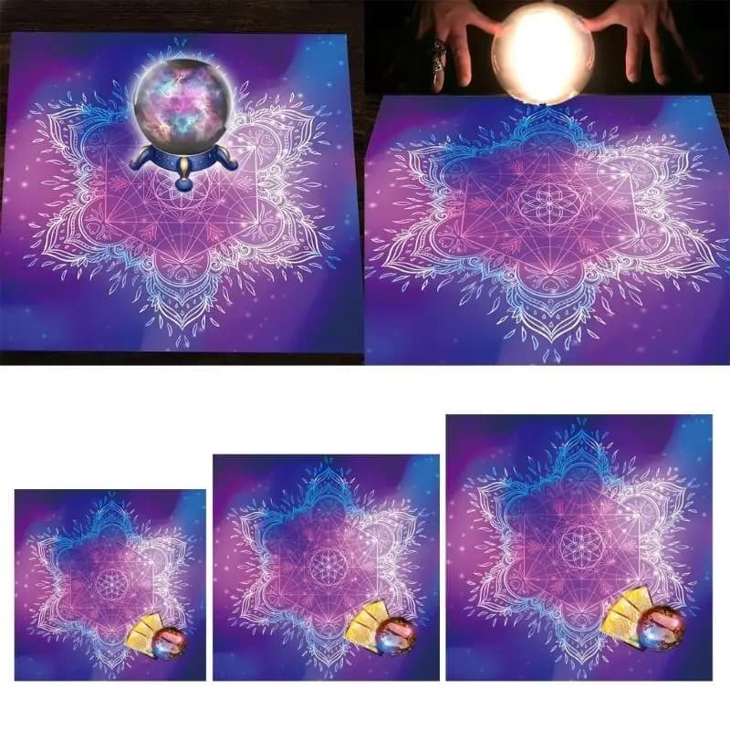 652F Tovaglia per carte Divinazioni Arazzo Tovaglia per carte dei tarocchi a tema Metatron