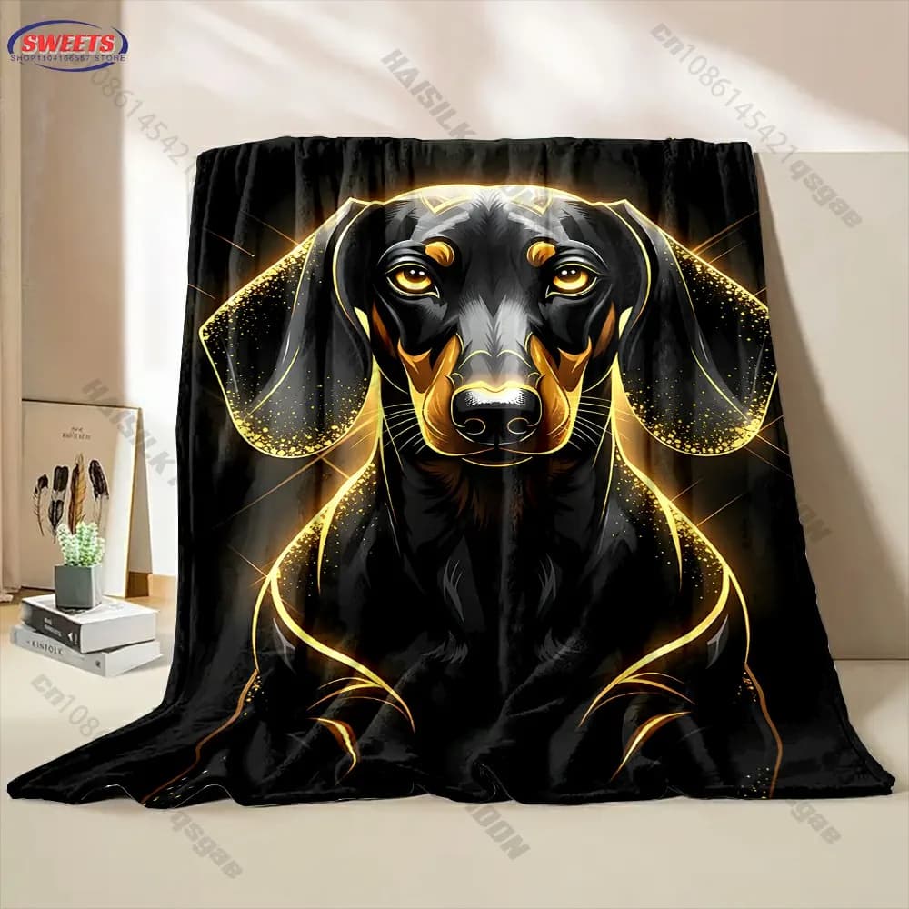 Elegante coperta decorativa a tema cani, decorazione per divano, soggiorno, camera da letto, per bambini e adulti, regalo squisito