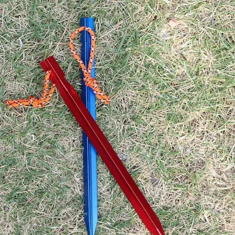 5/10 pz 18 cm Pioli Tenda In Alluminio Tenda Palo Chiodi A Terra con Corda Riflettente Attrezzature Per Escursionismo Da Campeggio Esterna tenda accessori