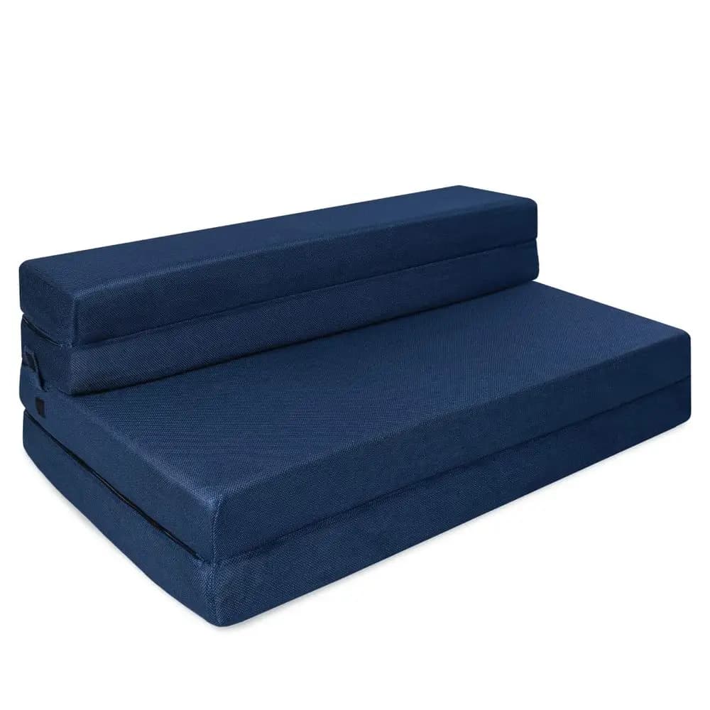 Materasso e Divano Letto Pieghevole per Soggiorno, Campeggio, Dimensione Twin XL, Sedia Letto Pieghevole con Rivestimento Lavabile, Letto da Terra