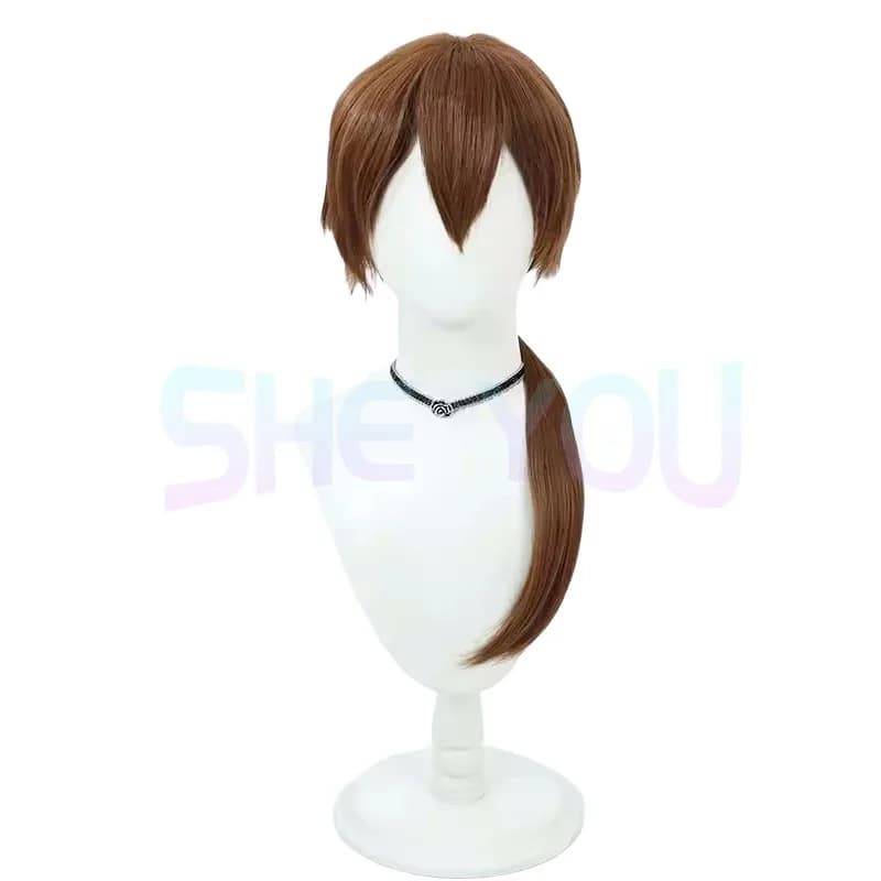 Himura Cosplay Rurouni Kenshin Capelli sintetici resistenti al calore Carnevale di Halloween Gioco di ruolo Festa + Cappellino per parrucca