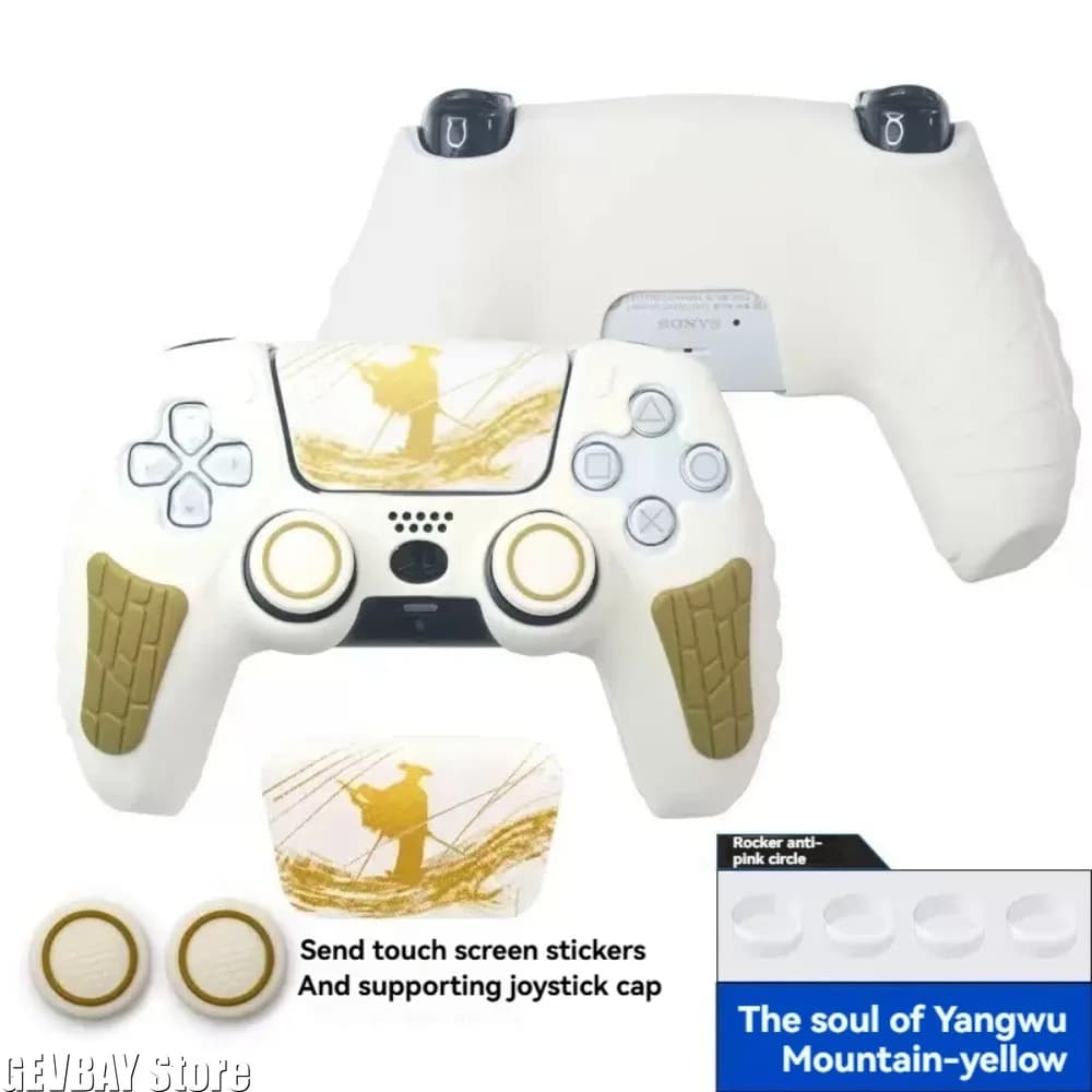 Custodia protettiva con maniglia a tema Mount Yotei Materiale in silicone antiscivolo per accessori maniglia PS5 Controller Ps5 Ps5