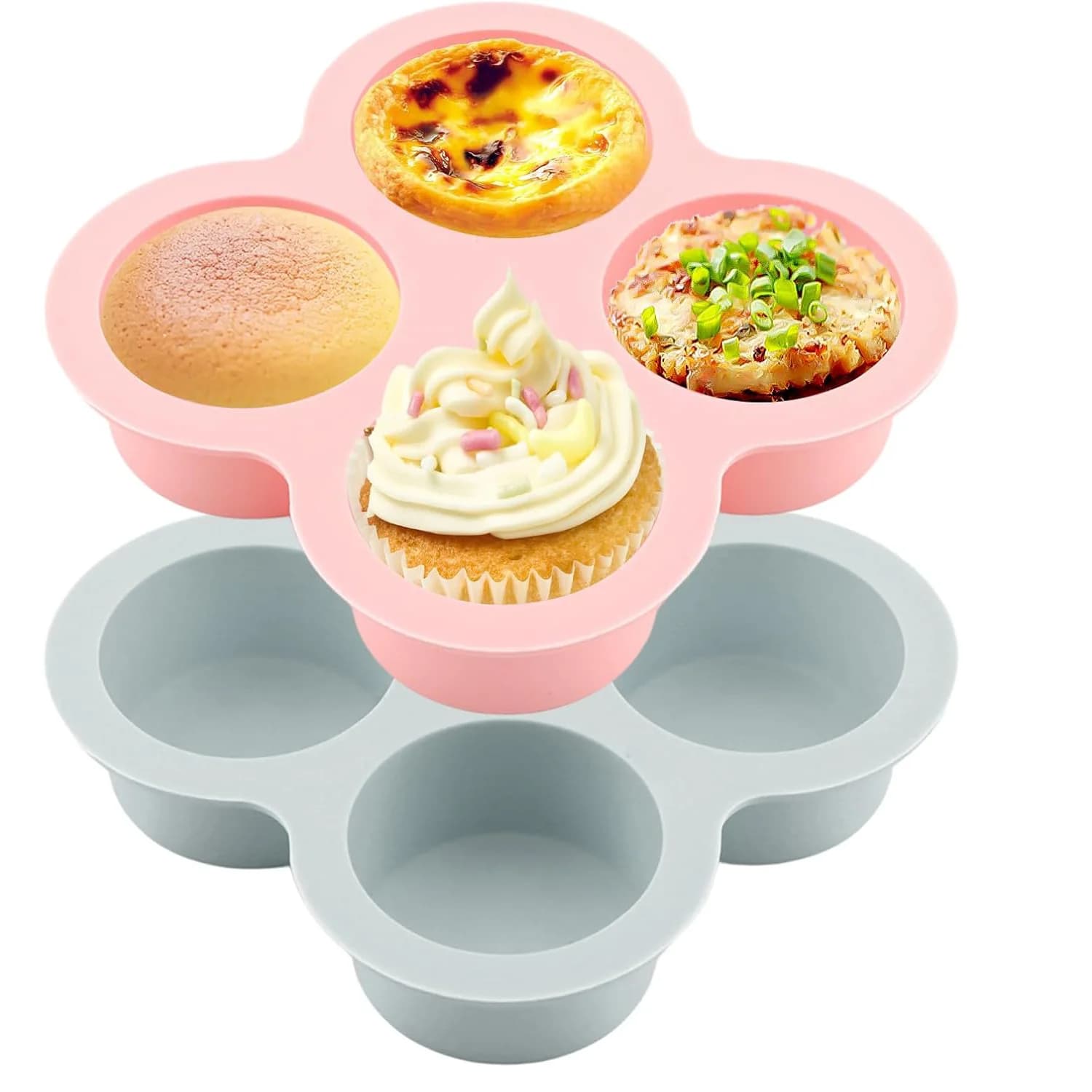 Reusable Silicone Mould for Eggs and Cupcakes, Anti-stick, for Air and Oven Fryer, Air Fryer Accessories