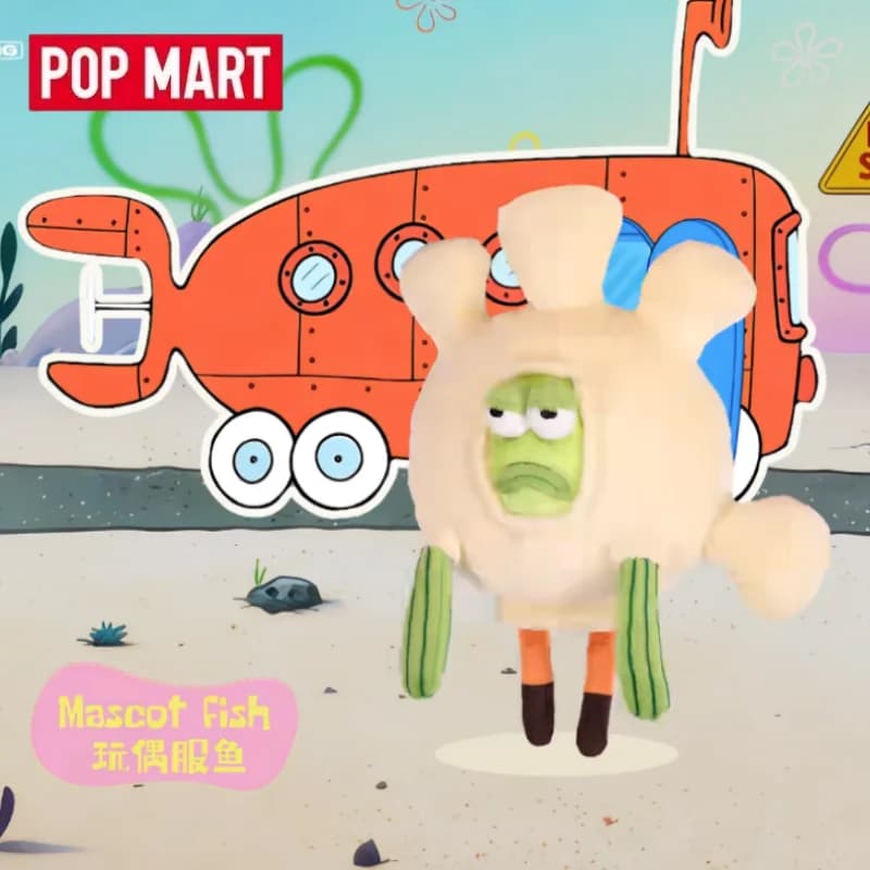POP MART Bikini Bottom Buddies 2 Series Weird Plush Blind Box Toys Mystery Box Guess Bag Doll Cute Anime Figure