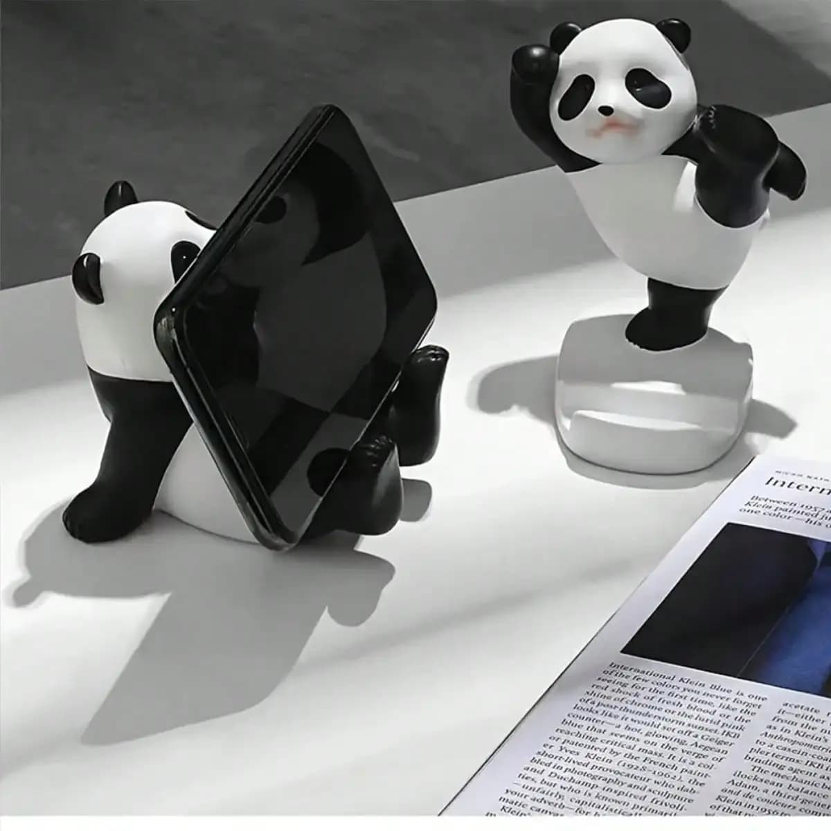 Adjustable Single Panda Shaped Phone Holder, Suitable For Smartphones, Can Also Serve As A Cute Room Decor