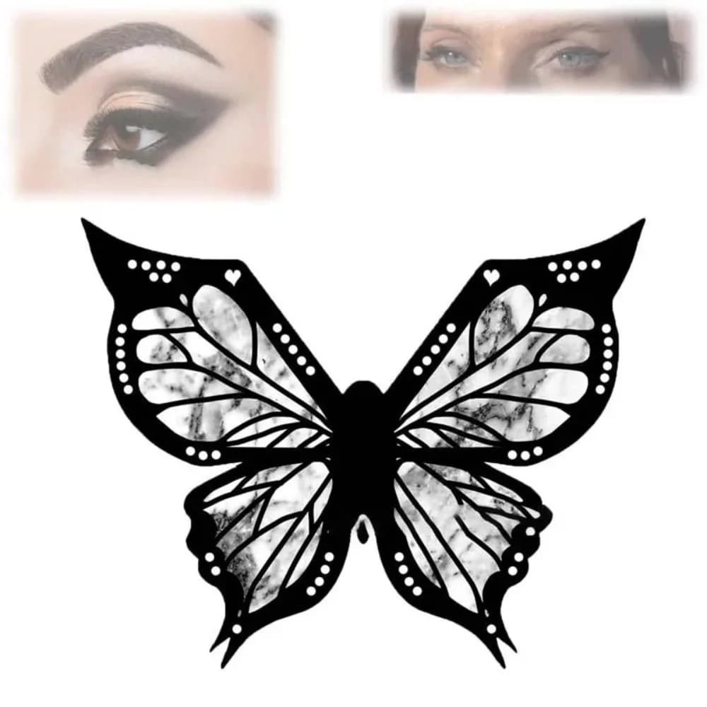 Set di 6 Stencil per Trucco Occhi, Applicatori per Ombretto e Eyeliner, Strumenti di Bellezza per Donne