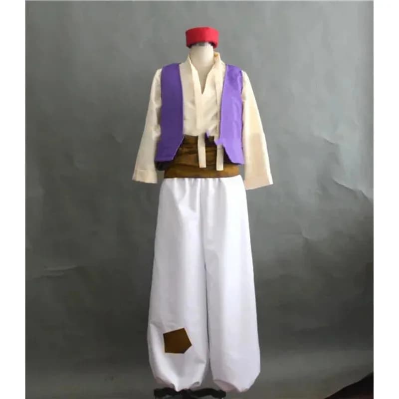 Costume cosplay del Principe dell'anime come Aladino, adatto per feste di Halloween e Natale