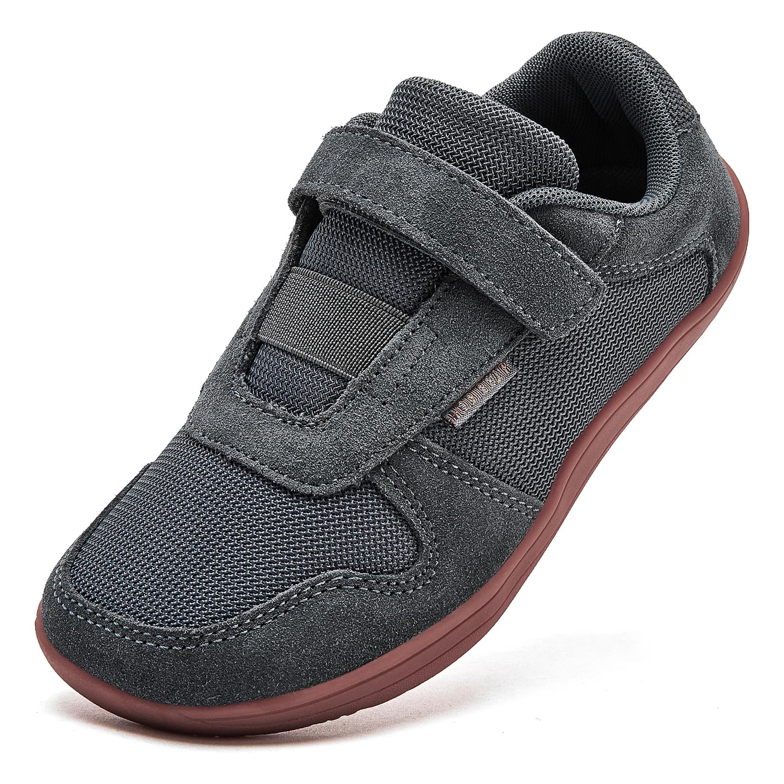 HOBIBEAR Large-footed baby shoes Minimalist gymnastics shoes with small/big/child hook Lightweight artificial leather mesh shoes