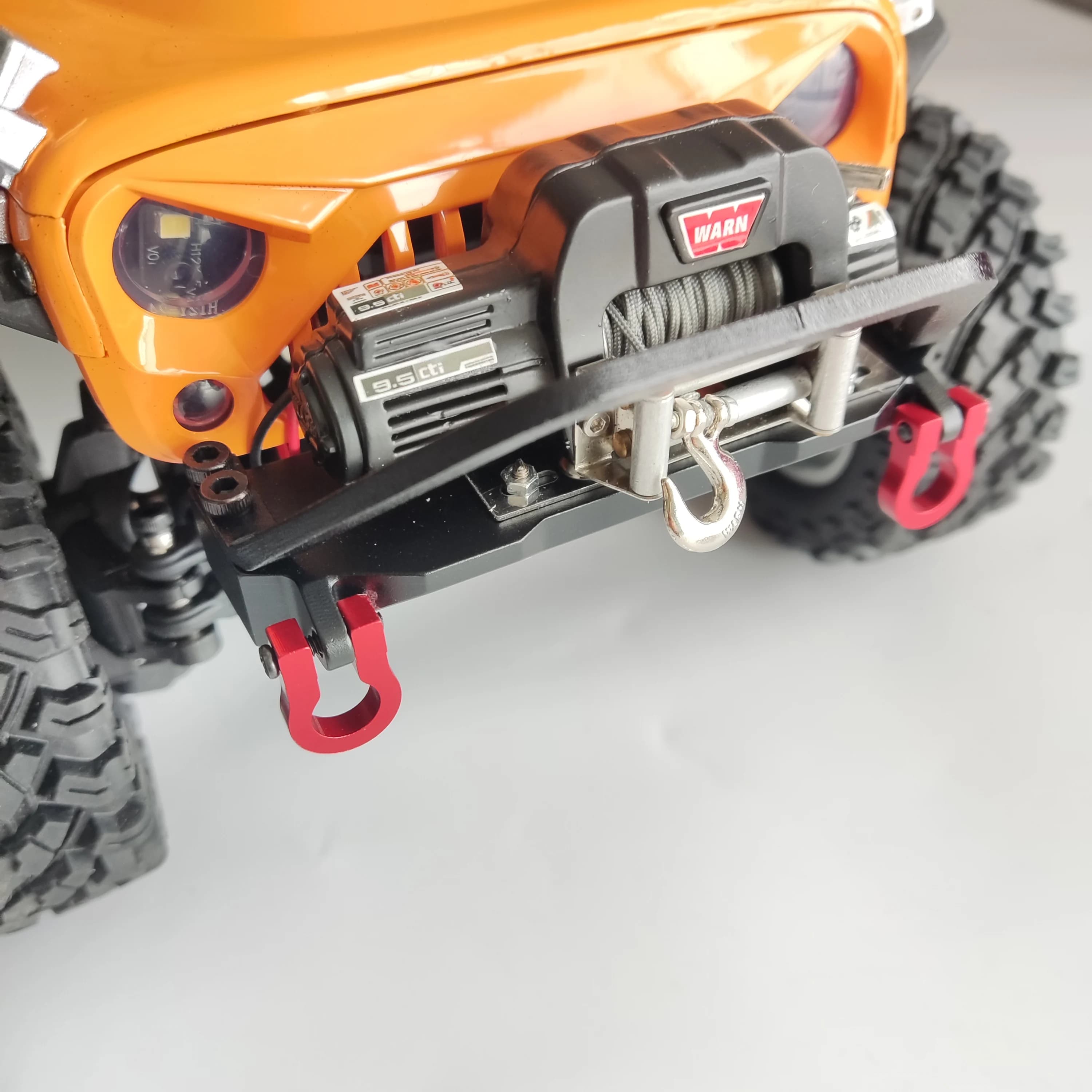 1/12 MJX H12Y Base del paraurti anteriore in metallo Accessori per la modifica dell'aspetto dell'argano per 1:12 H12Y + RC Parte di modifica dell'auto fuoristrada