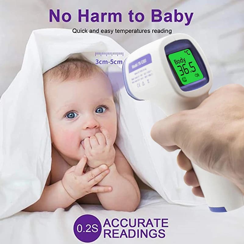 Digital front thermometer quick measuring instrument of infrared thermometer without contact for human body