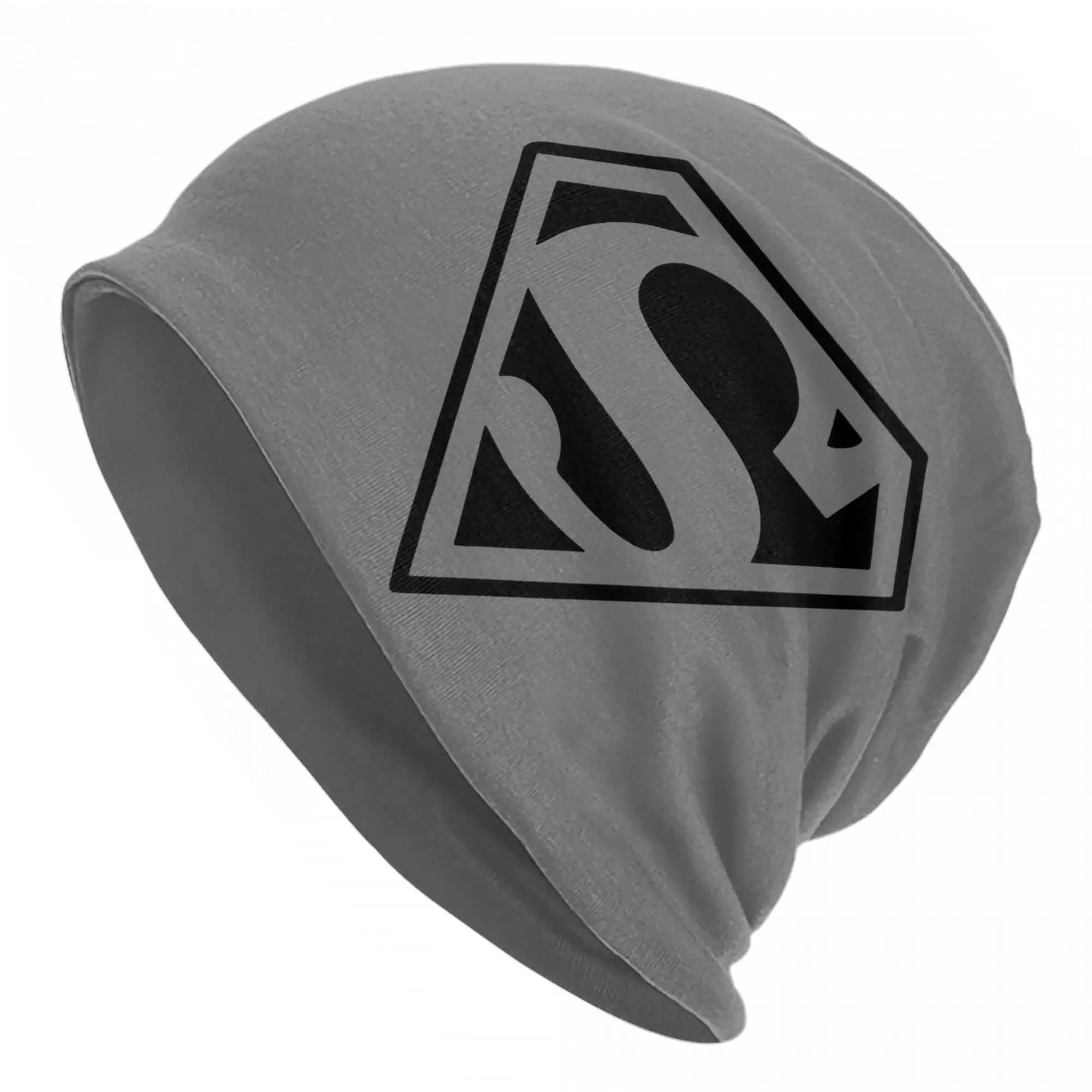 Supermans Logo Bonnet Hat Autumn Winter Outdoor Skullies Beanies Hats for Men Women Spring Thermal Elastic Caps