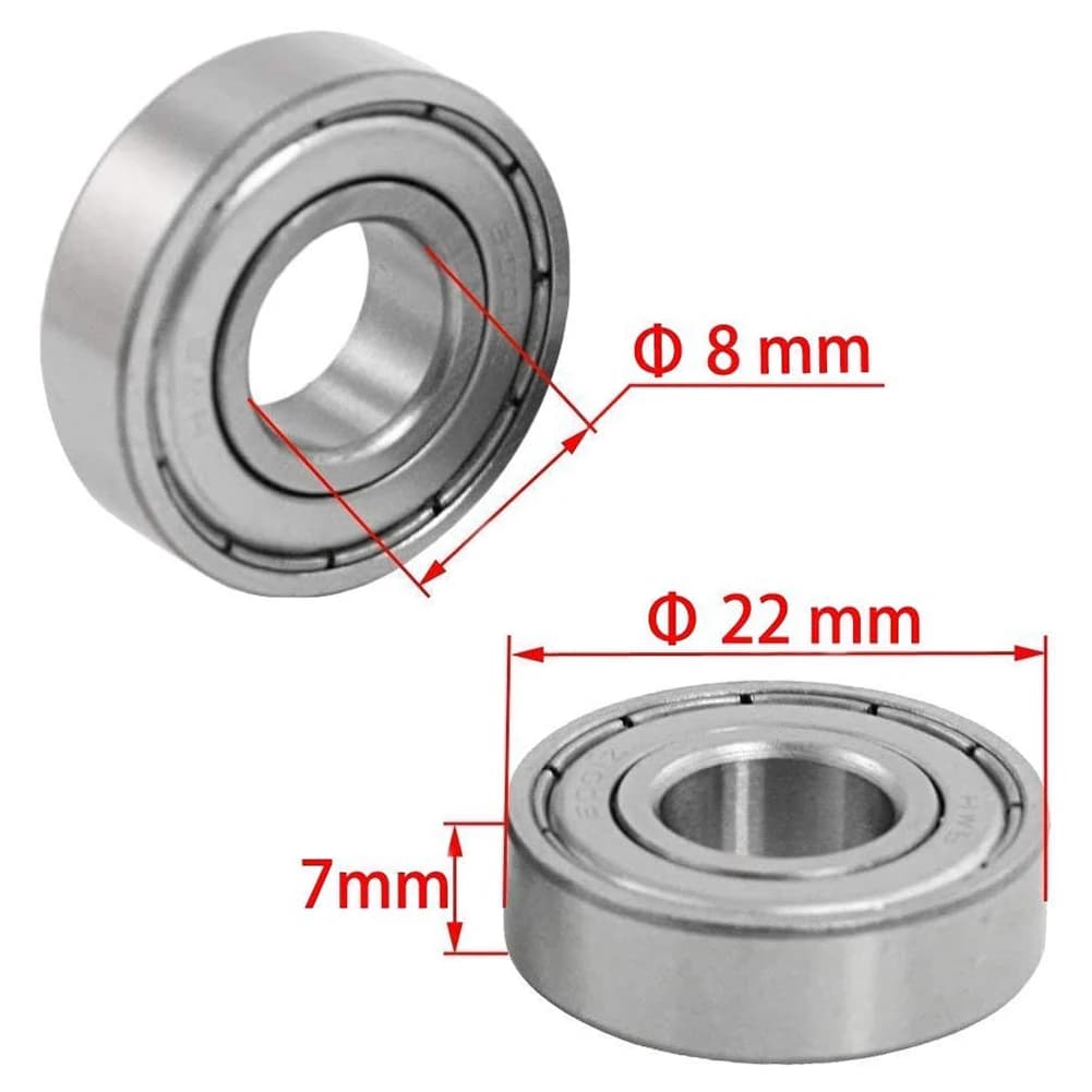 10-40 pz Cuscinetti A Sfere Cuscinetti A Gola Profonda In Miniatura Per Skateboard Scooter Stampanti 3D Cuscinetti 623ZZ 608ZZ 6900ZZ 687ZZ