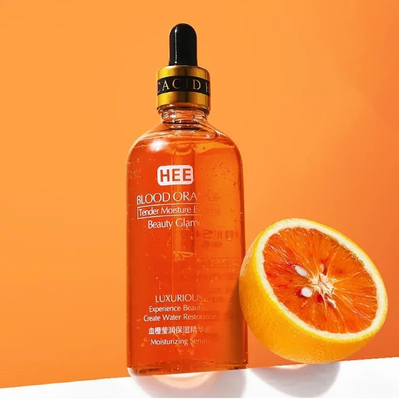 100ml Blood Orange Vitamin C Essence for Face Revitalizing Hydrating Revitalizing Shaking Skin Tone Serum to nicotinamide