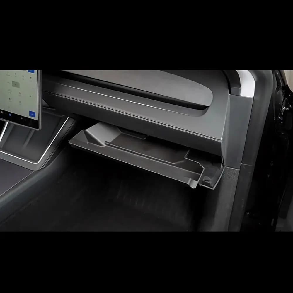 Per Tesla Model Y Juniper 25-26 LHD Guanti per auto Scatola di immagazzinaggio Copilota Vassoio portaoggetti laterale Riordino Organizzatore Accessori interni