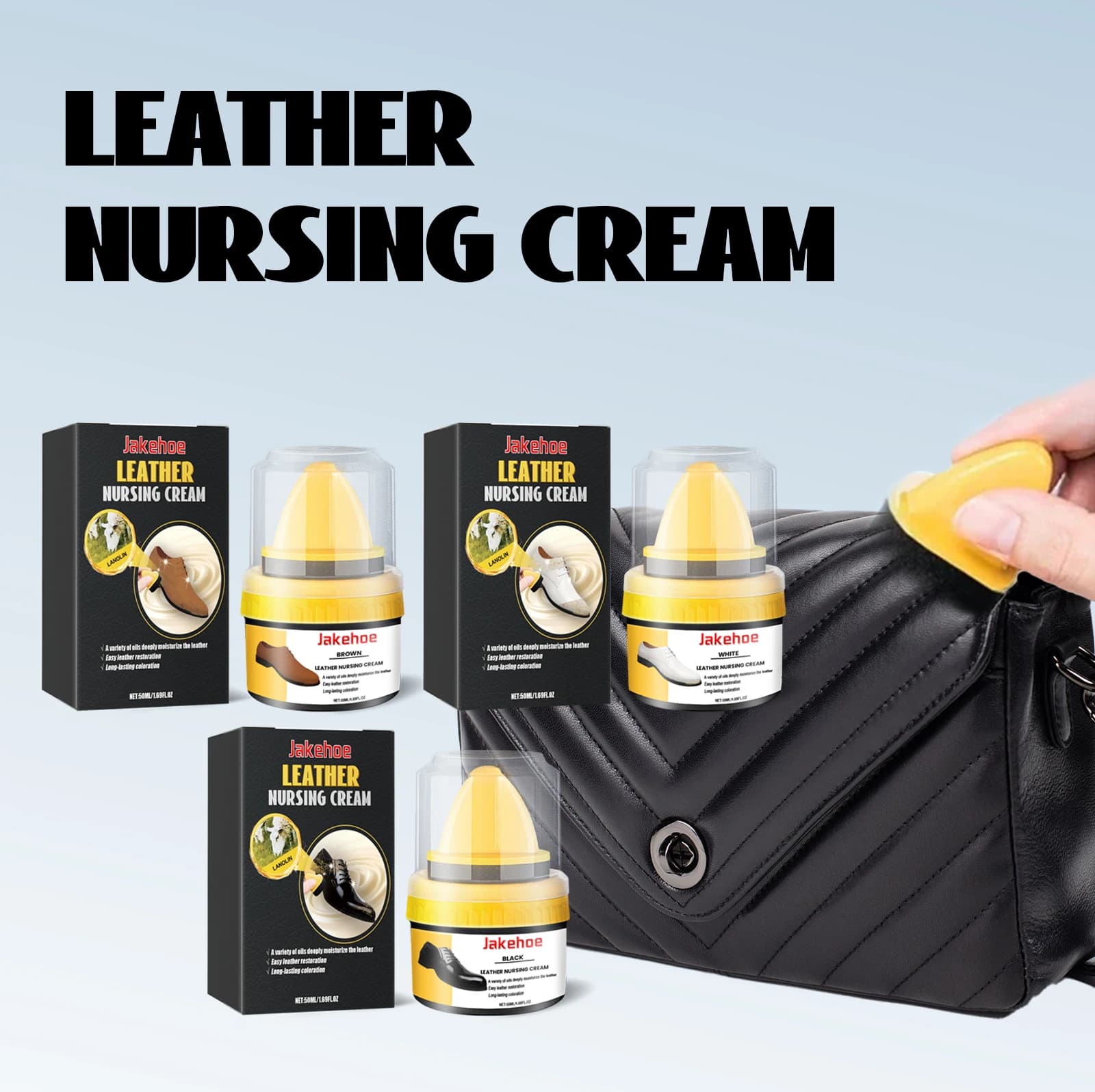 Balsamo per il rivivio della pelle 50ml Triplo cerato protettivo per giacche Scarpe Seggiolini auto Balsamo correttore antigraffio con lanolina Non grasso