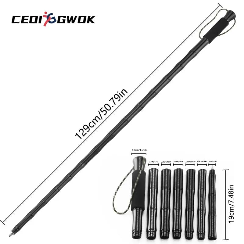 CEOI GWOK Folding Aluminum Trekking Sticks for Hiking Lightweight and Shock Absorbent Walking Sticks Outdoor Adventure Equipment